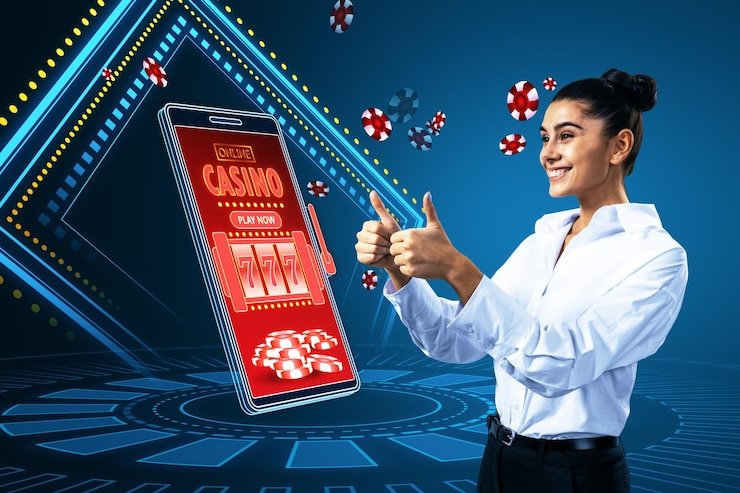 Pemain menggunakan smartphone untuk memasang taruhan olahraga secara mobile